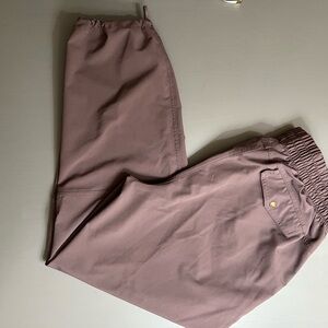 Apana Women's Dusty Rose joggers, (dark salmon color). Size L